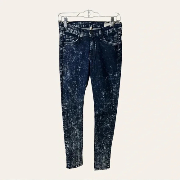 0827. Rag AND BONE DENIM JEANS SKINNY SIZE 27 ACID WASH IN COLOR - Picture 3 of 12